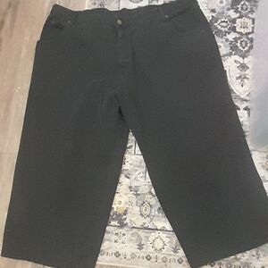 Black Knee-Length Shorts